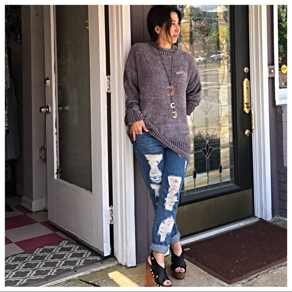 ✨LAST ONE✨Loose fit soft chenille sweater - Picture 5 of 8